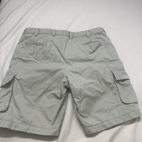 Black Brown 1826 Cargo Shorts Mens 38 Beige Flat Front Pocket Khaki Utility - Picture 4 of 4